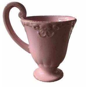 Burton‎ & Coffee Mug Cup Purple 2005 Provincial Shabby Chic pedestal kitchen